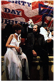 De Palma and Nancy Allen at the Bellevue-Stratford Hotel in Philadelphia